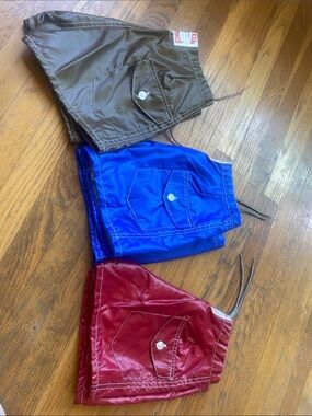 Birdwell Kids Swim Shorts Trio in Brown, Blue & Red sold individually